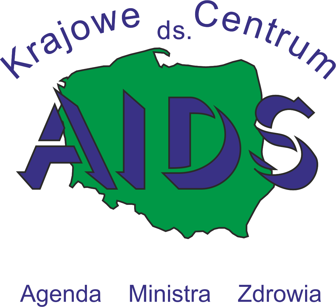 Logo Krajowego Centrum ds. AIDS