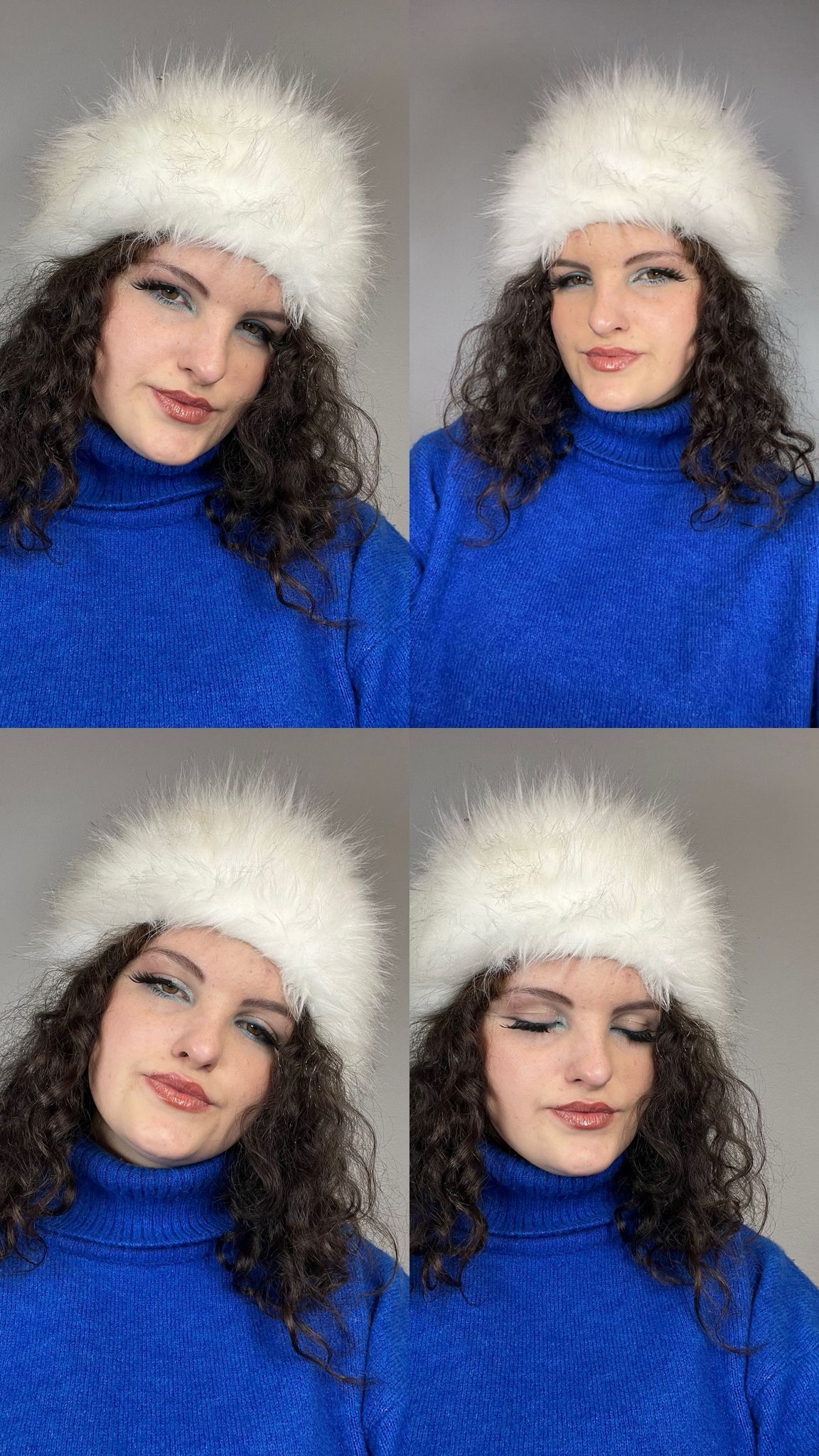 Zdjęcia uczennicy z czapką na głowie